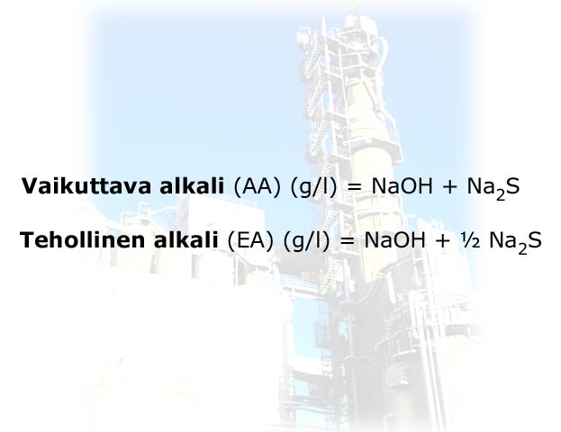 Aktiivi- ja tehollinen alkali (Prowledge, UPM)